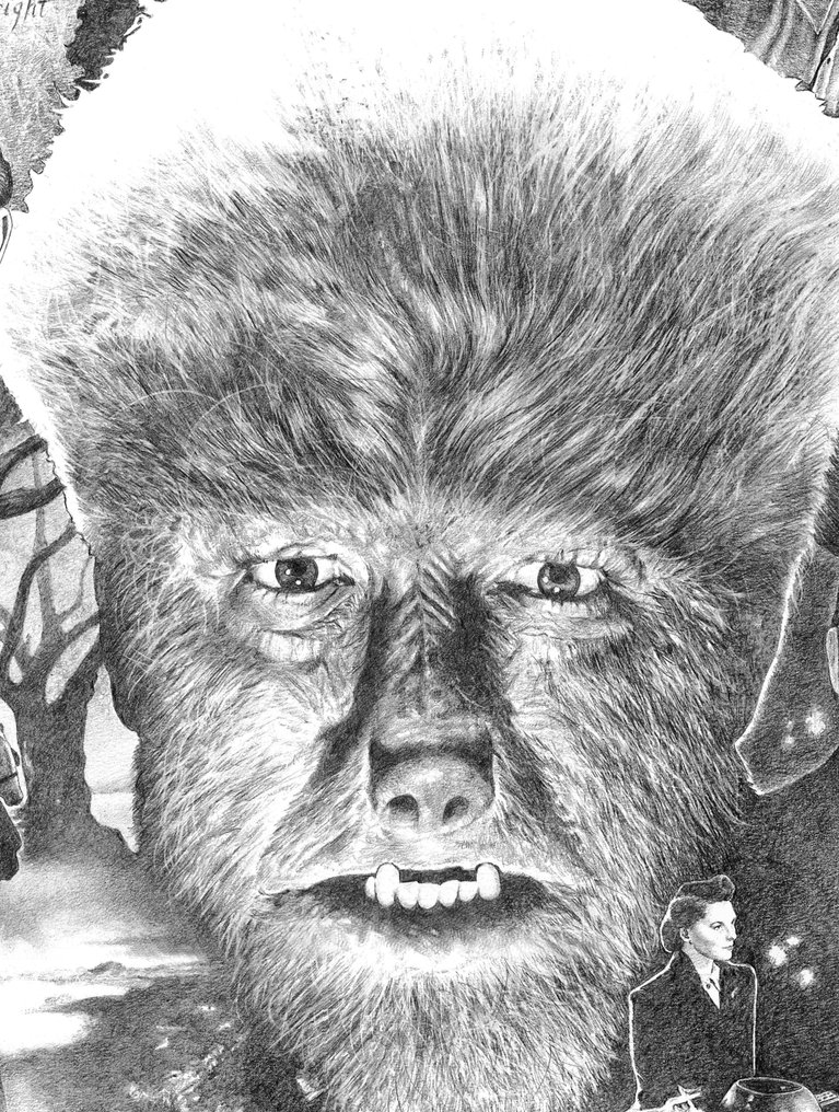 Oscar Garcia Calibos - THE WOLFMAN - A Tale of Mist and Moonlight - Gicleé limited edition 81/100 #2.1