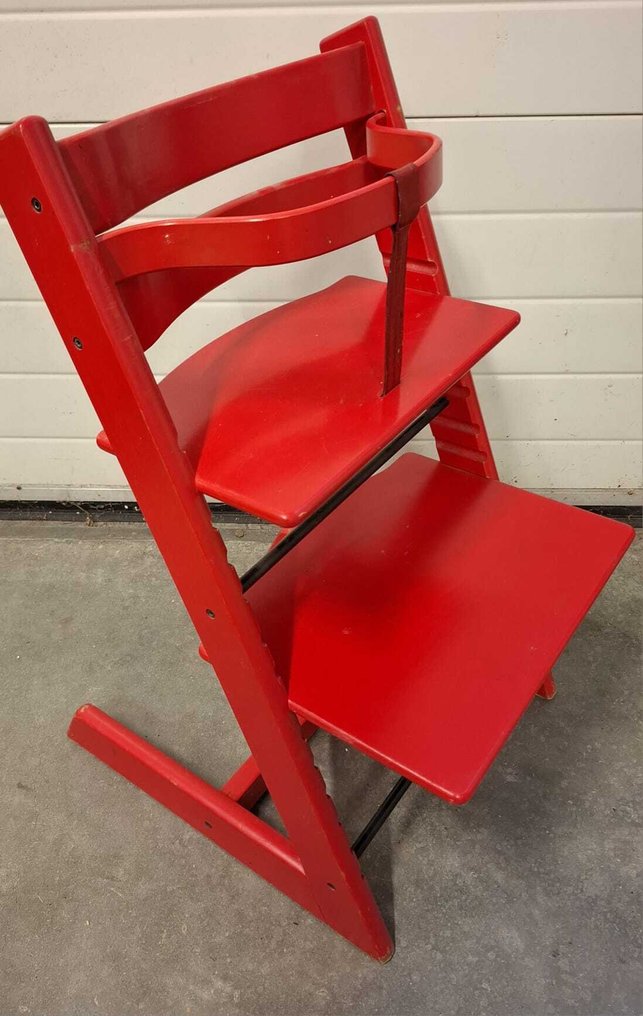 Peter Opsvik - 儿童座椅 - Tripp Trapp - 山毛榉漆 - 原始红色 #1.0