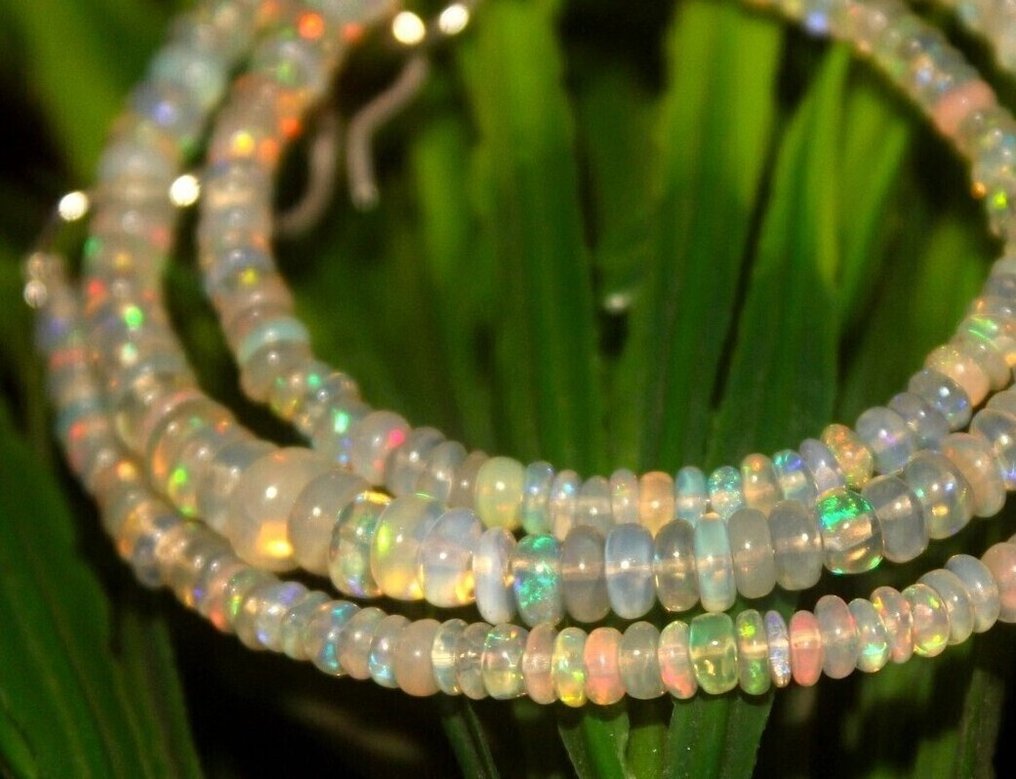 Topkleuren - Natuurlijke opalenkralen - 38,5 cts- 7.7 g #2.1