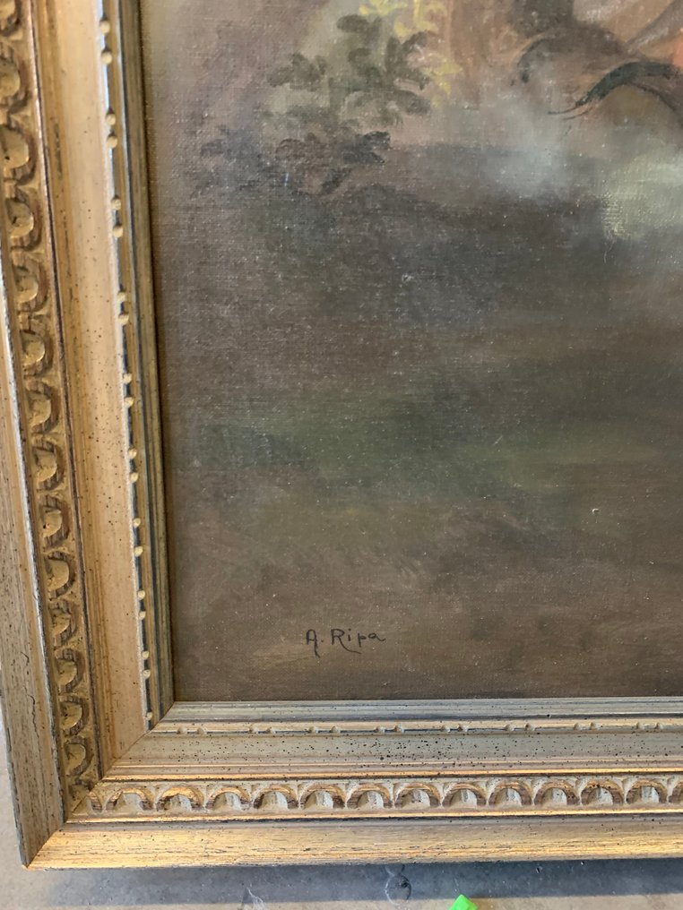 A. Ripa (XX) - Scena di battaglia con cavalieri #2.1