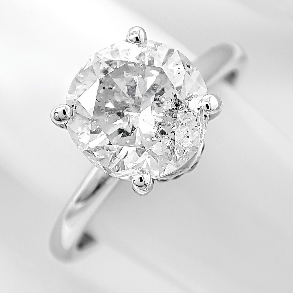 沒有保留價 - 戒指 - 14 克拉 白金 -  2.30ct. tw. 鉆石 (天然) - 鉆石 #3.2