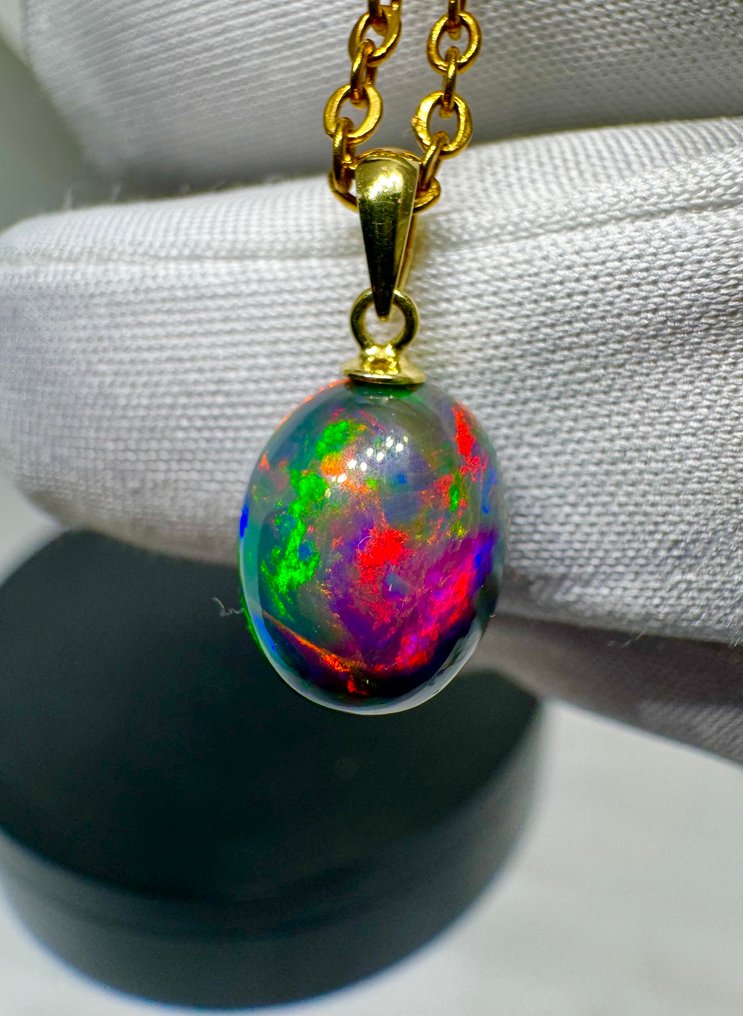 Οπάλιο Κρεμαστό κόσμημα - Ύψος: 20 mm - Πλάτος: 10 mm- 0.88 g - (1) #4.3