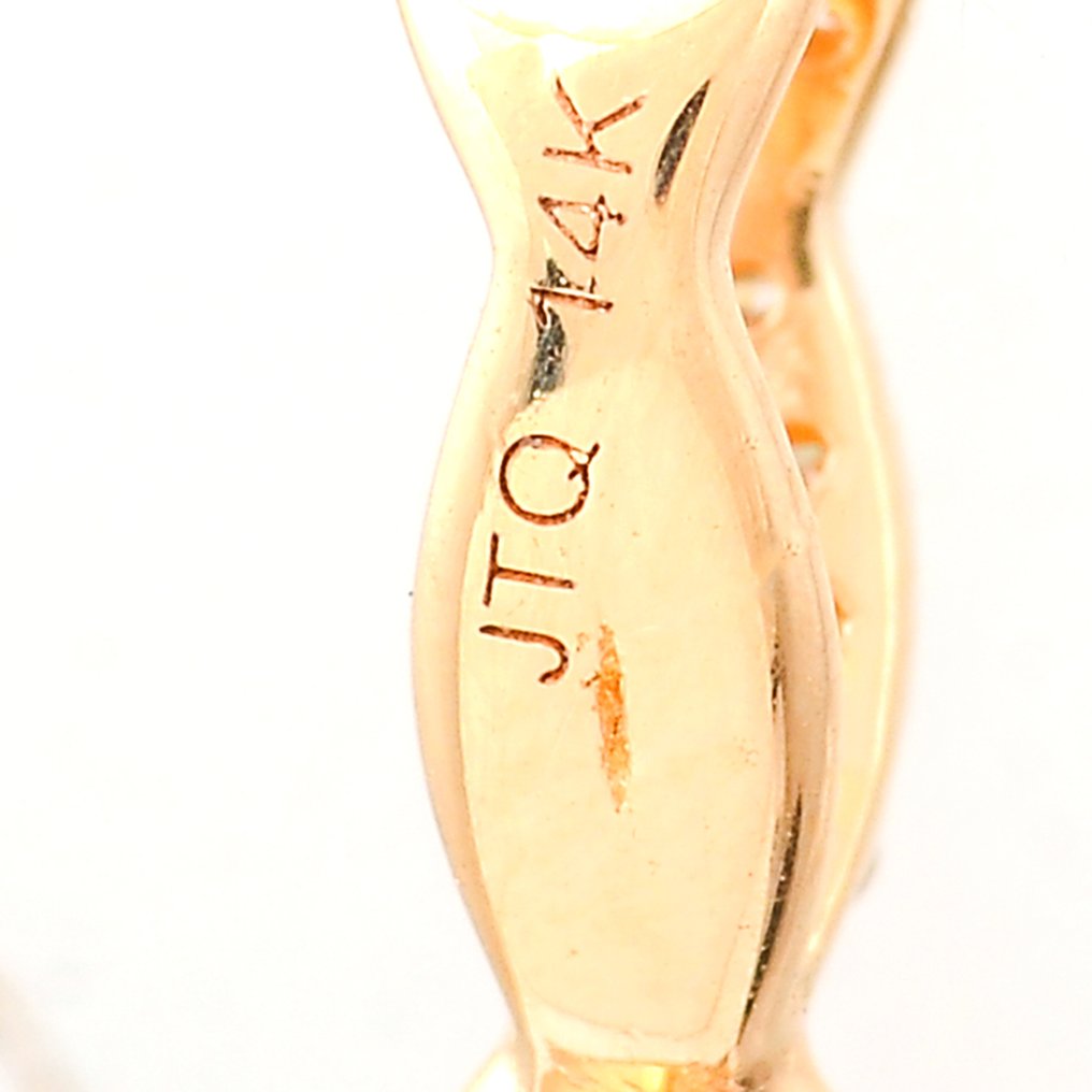 沒有保留價 - 墜飾 - 14 克拉 黃金 -  2.25ct. tw. 海藍寶石 - 鉆石 #4.3