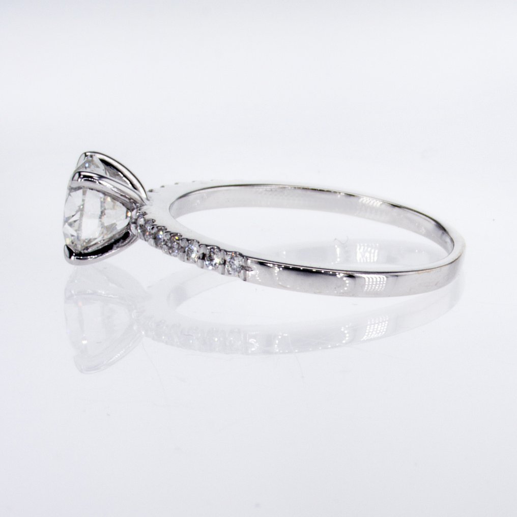 沒有保留價 - 訂婚戒指 - 14 克拉 白金 -  1.15ct. tw. 鉆石 (天然) - 鉆石 #2.1