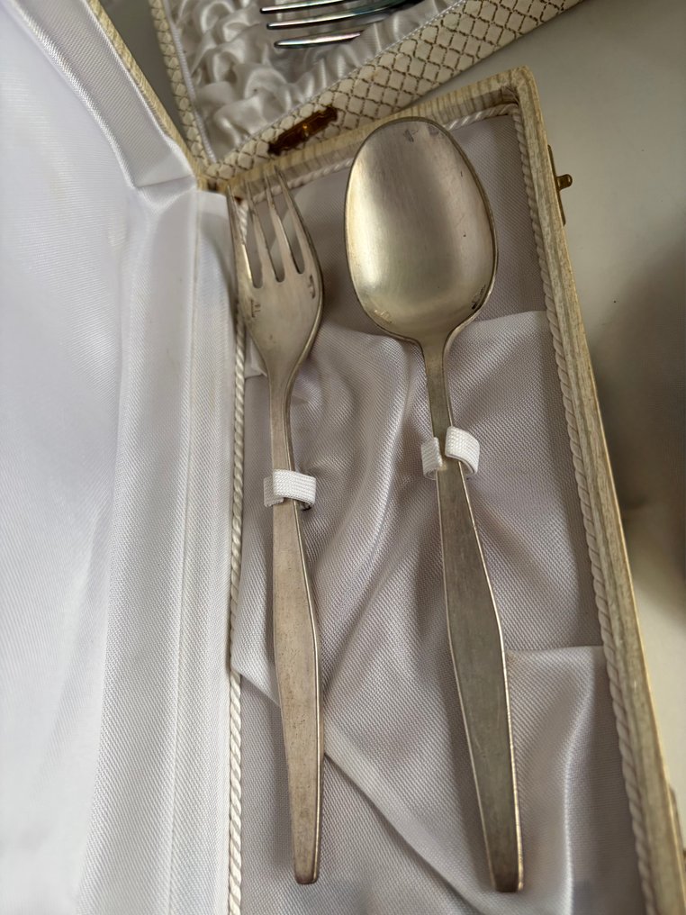 Christofle, Reneka - Lot de Prestige : Orfèvrerie Française – Christofle, Reneka - Σετ μαχαιροπήρουνων (7) - Επάργυρο #4.3