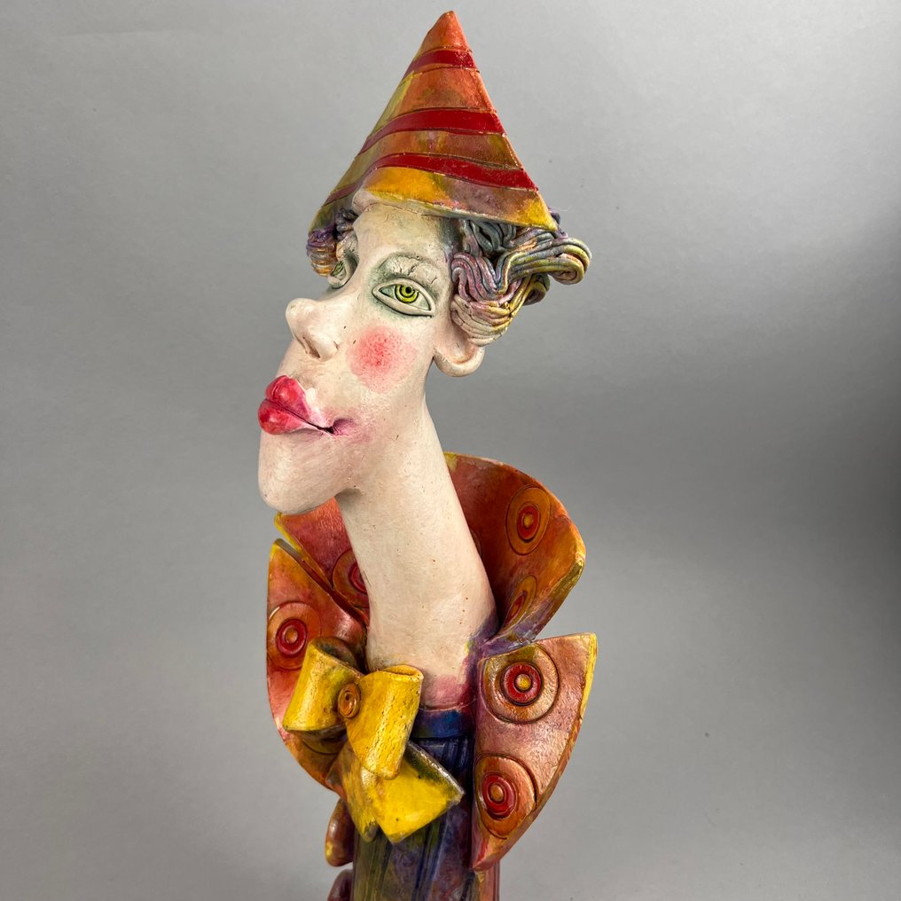 Anna Płonka - The clown-  hand made 51cm #3.2