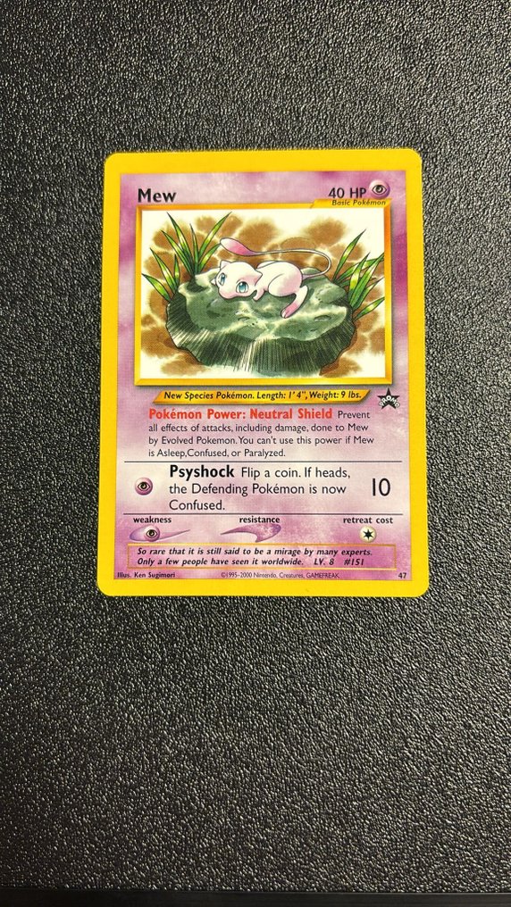 Pokémon - 1 Card - Mew Wp 47 Wizzard Black Star Promo - WOTC #1.0