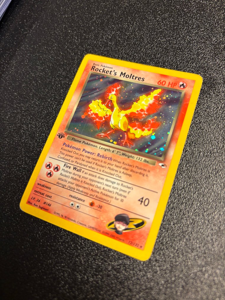 Pokémon - 1 Card - Rocket's Moltres 12/82 Foil, Πρώτη έκδοση - WOTC - Gym Heroes #2.1