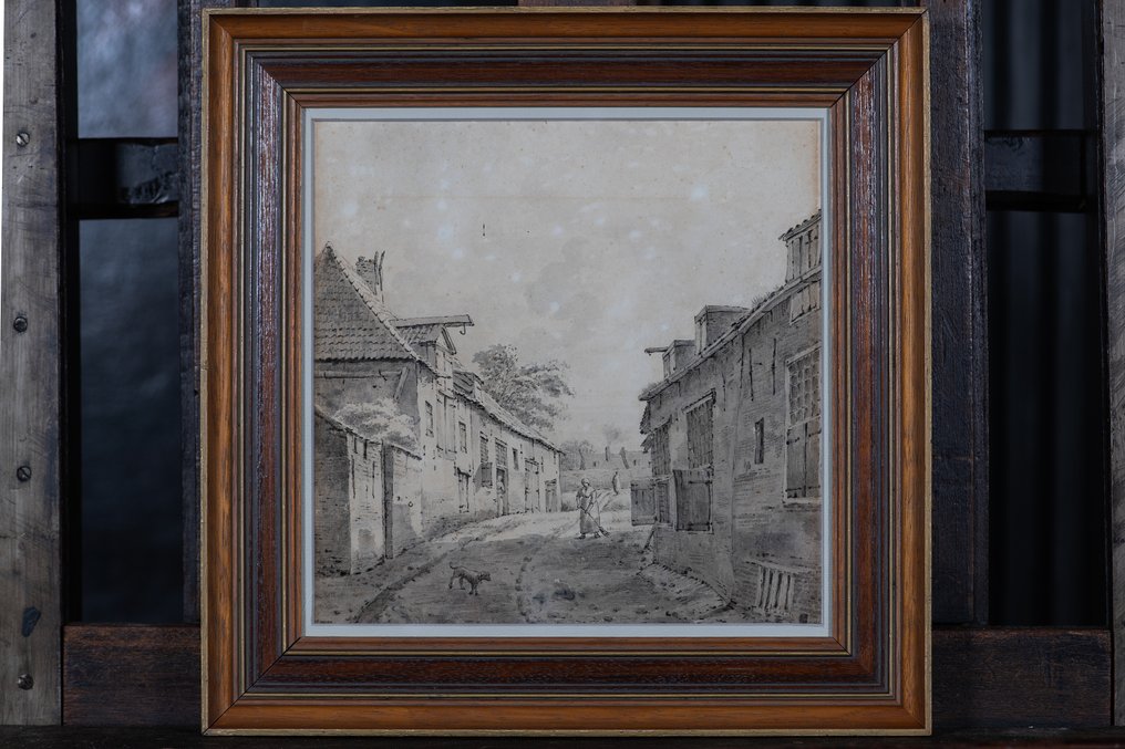 Petrus Gerardus Vertin (1819-1893) - Hollands Straatje (NO RESERVE) #1.0