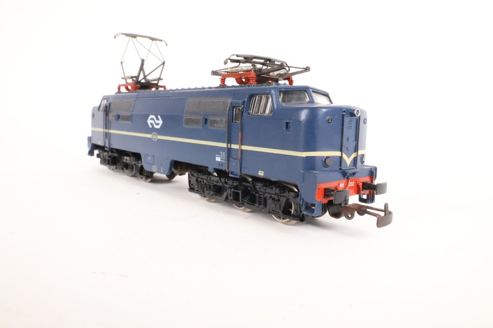 Märklin/Hamo H0 - 8361 - Ηλεκτροκίνητη ατμομηχανή (1) - Loc 1202 μπλε με NS vignet - NS #1.0