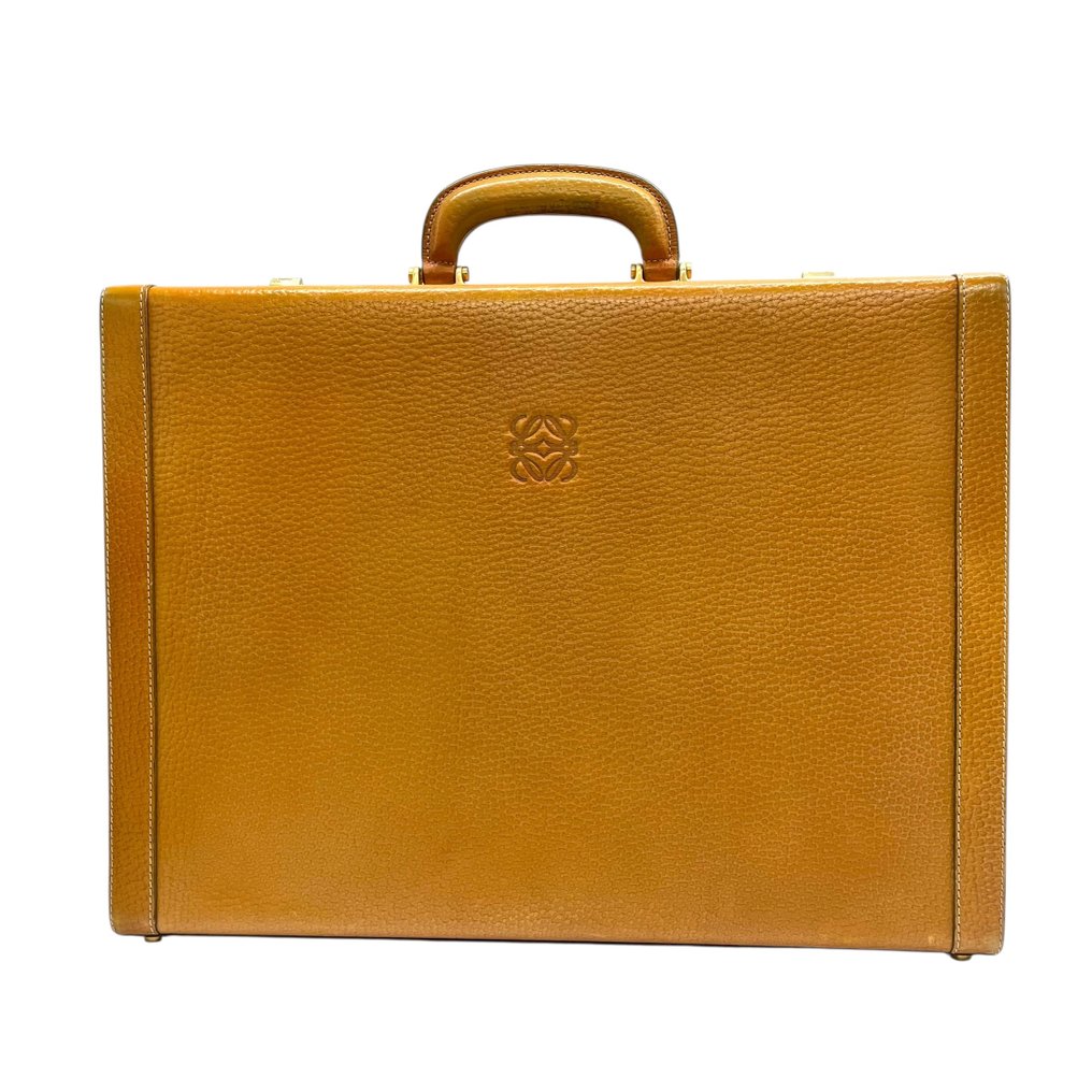 Loewe - Anagram Logo Vintage Leather Attaché Case Structured Business Briefcase with Combination Dial Lock - Porte-documents #2.1
