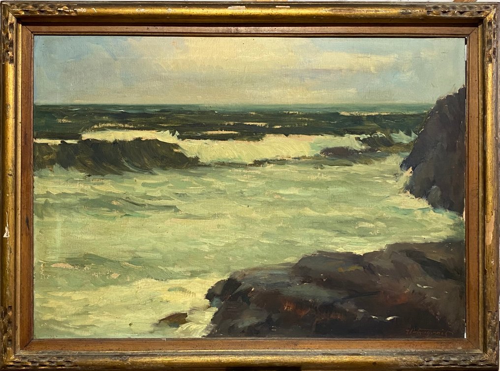 Βρετανική σχολή (XIX) - The rocks of the sea #1.0