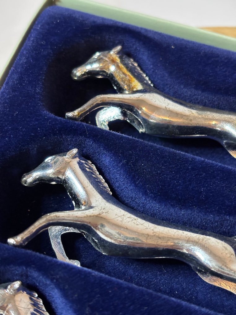 Descanso de faca (12) - Prateado - cavalos #4.3