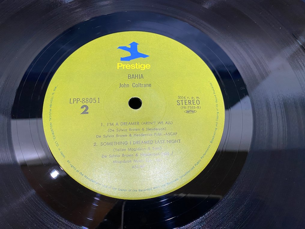 John Coltrane - Bahia - Japan Pressing - Μονός δίσκος βινυλίου - Ιαπωνική εκτύπωση - 1973 #4.3