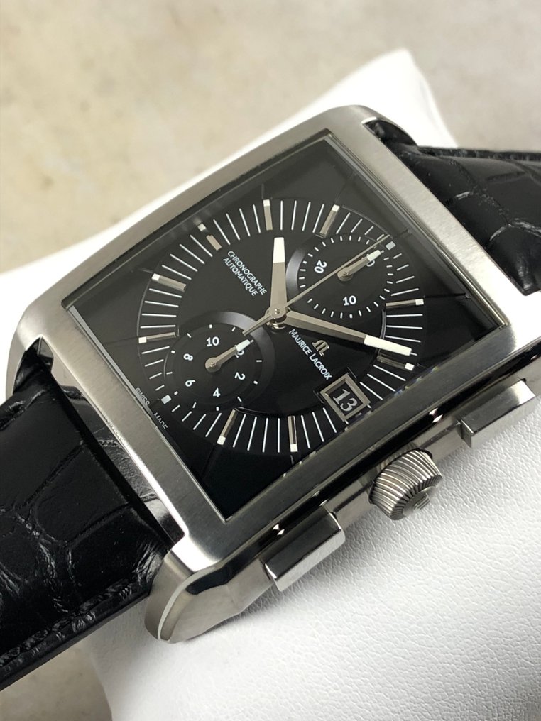 Maurice Lacroix - Pontos Rectangulaire Chronograph Automatic - PT6187-SS001-330 - Mænd - 2010-2020 #2.1