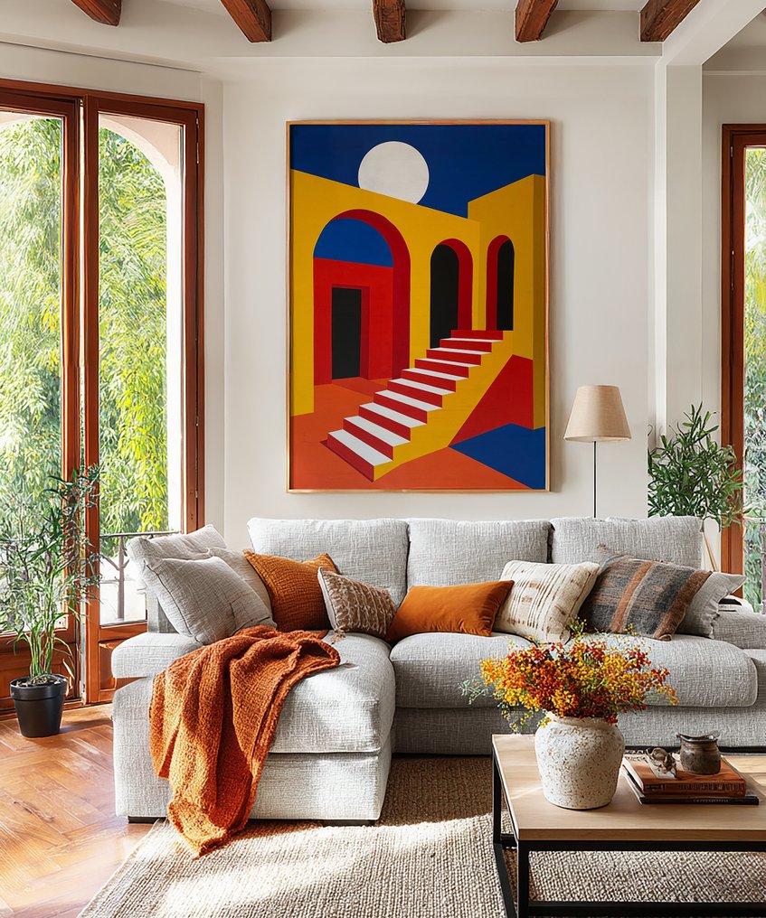 Nelson F. León - "Ascenso Geométrico II" XL- (NO Reserve) #2.1