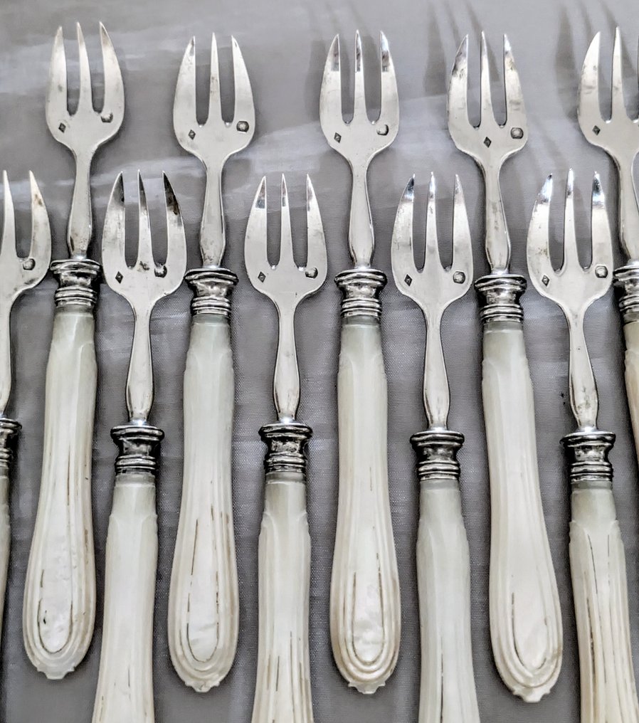 Østers gaffel (12) - .800 sølv #2.1