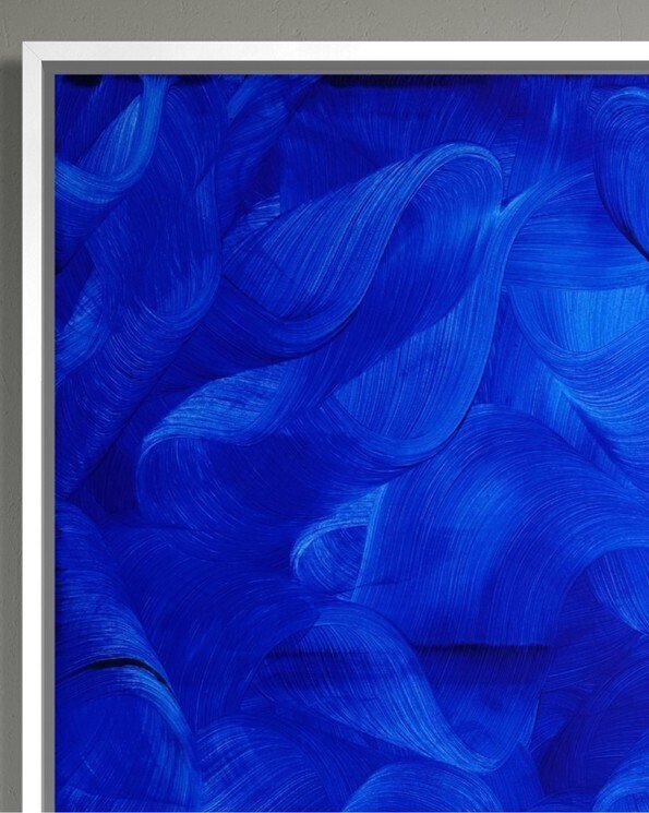 Anaïs LF - N°4 - Éclat Cobalt - Blue waves - Abstract art contemporary #4.3