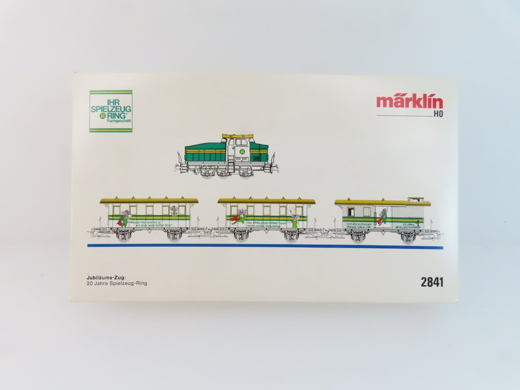Märklin H0 - 2841 - Togsett (1) - 4-delt togsett 'Spielzeug Ring' med DHG-området lokomotiv og 2-akslede personvogner. - Promo, Spiegzeug Ring #3.2