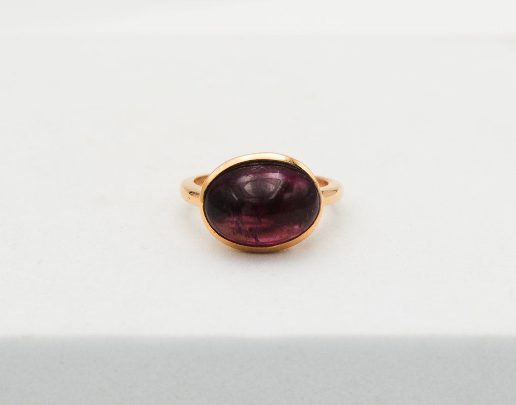 Ring - 18 karat Gull Turmalin #1.0