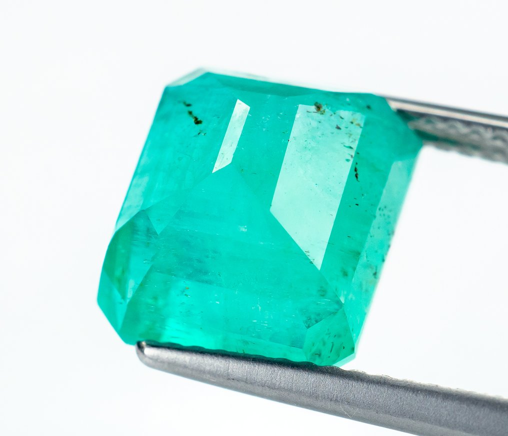 没有保留价 祖母绿  - 6.76 ct - Bellerophon 宝石实验室 - 绿色（小油） #3.2