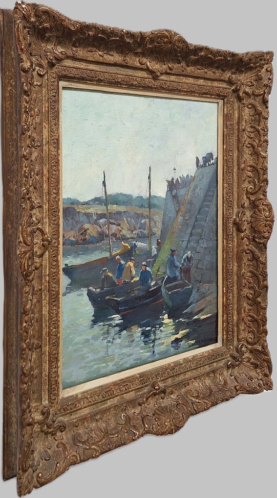 Willem Alexander Knip (1883-1967) - Sardine vissers bij Concarneau #4.3