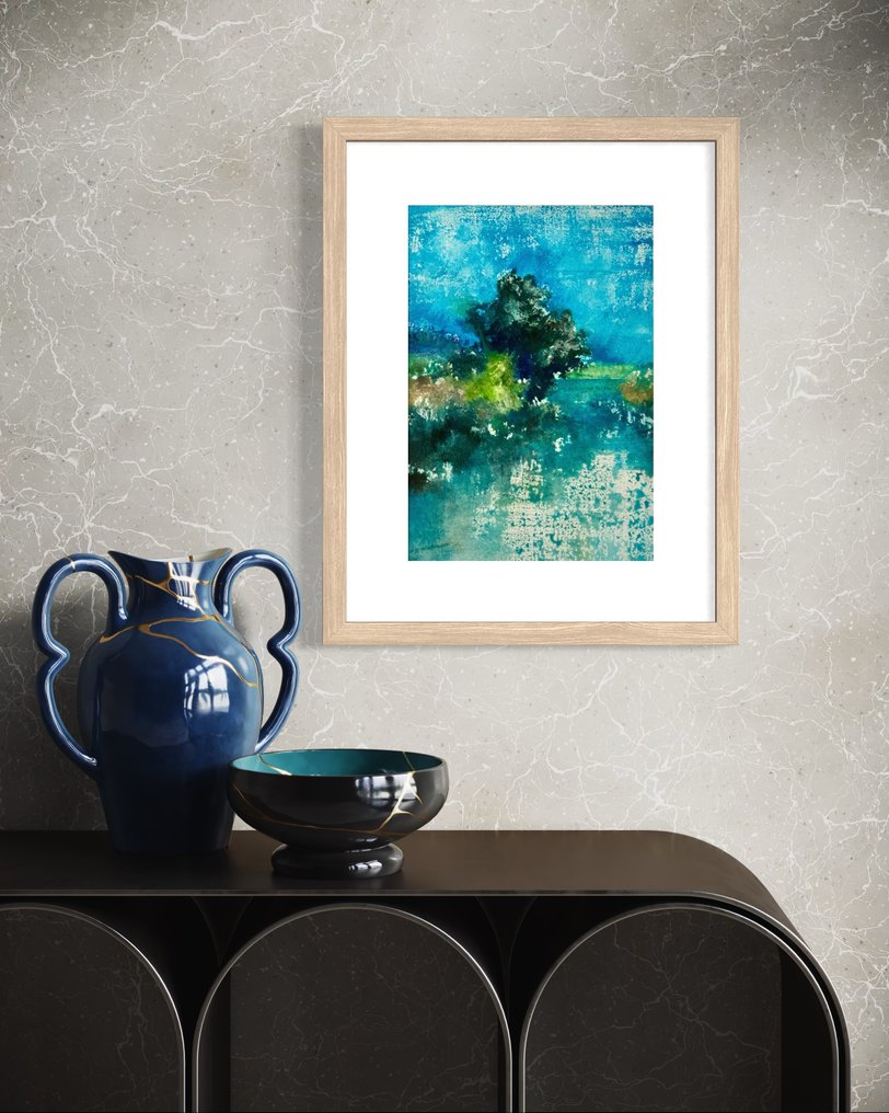 Eugene Eechaut (1928-2019) - Magnifique aquarelle encadrée - Galerie Pfeiffer Bruxelles #1.0