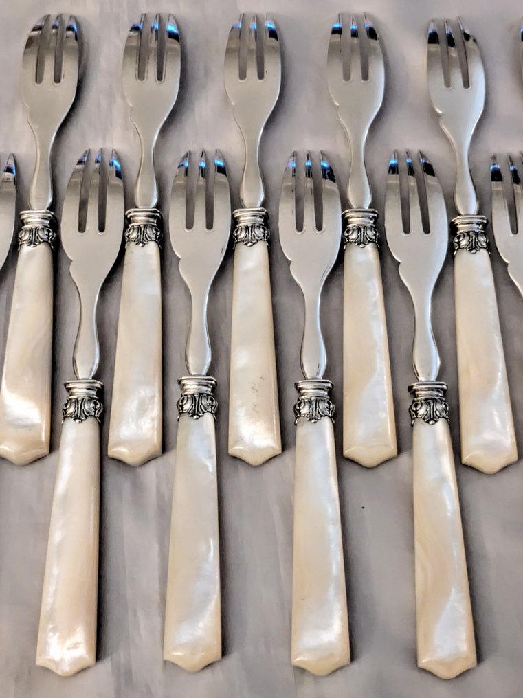 Ernest Cardeilhac - 甜點食具 (12) - .950 銀 #3.2