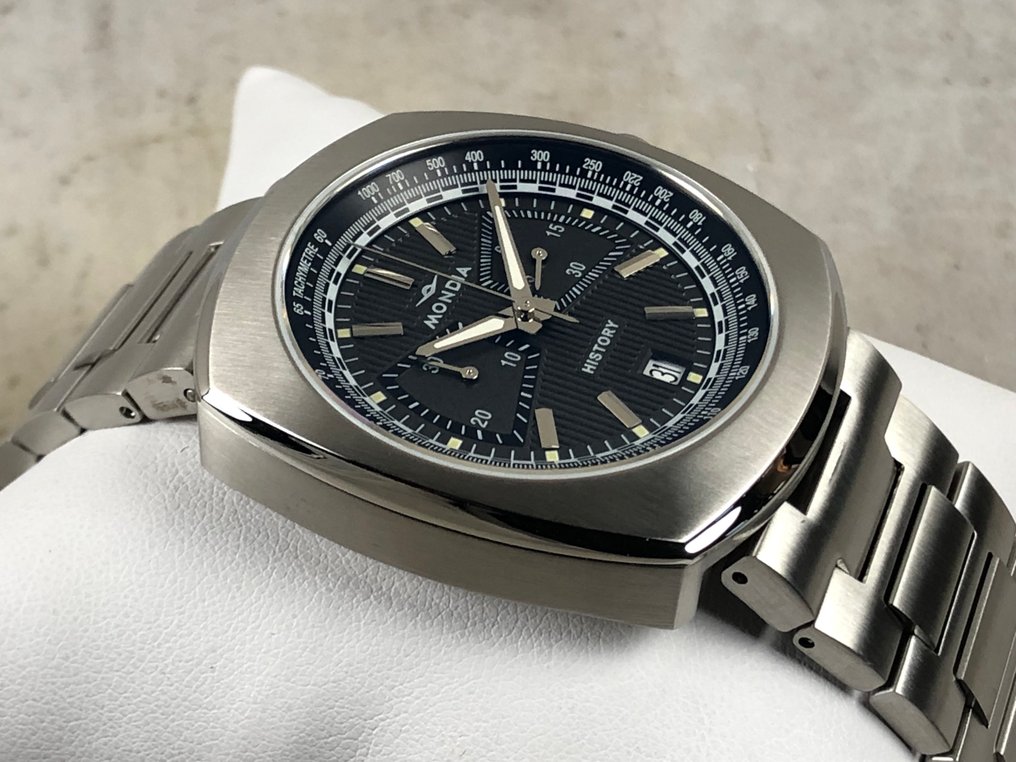 Mondia - History Chronograph - Ingen mindstepris - MH-002-SS-BK-CM - Mænd - 2020+  #4.3