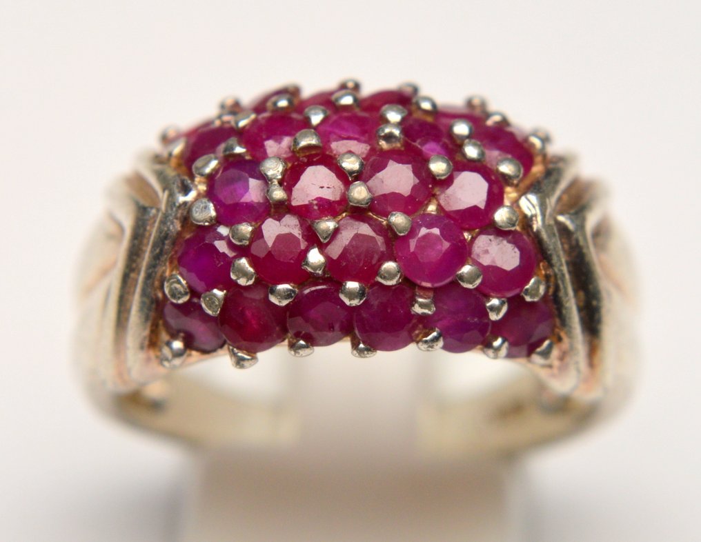 No reserve price - Ring 925 Silver Ruby - 1.30 ct #2.1
