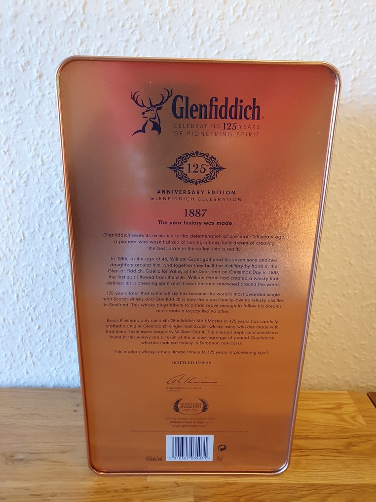 Glenfiddich 125 Anniversary Edition  - b. 2012  - 70 cl #3.2