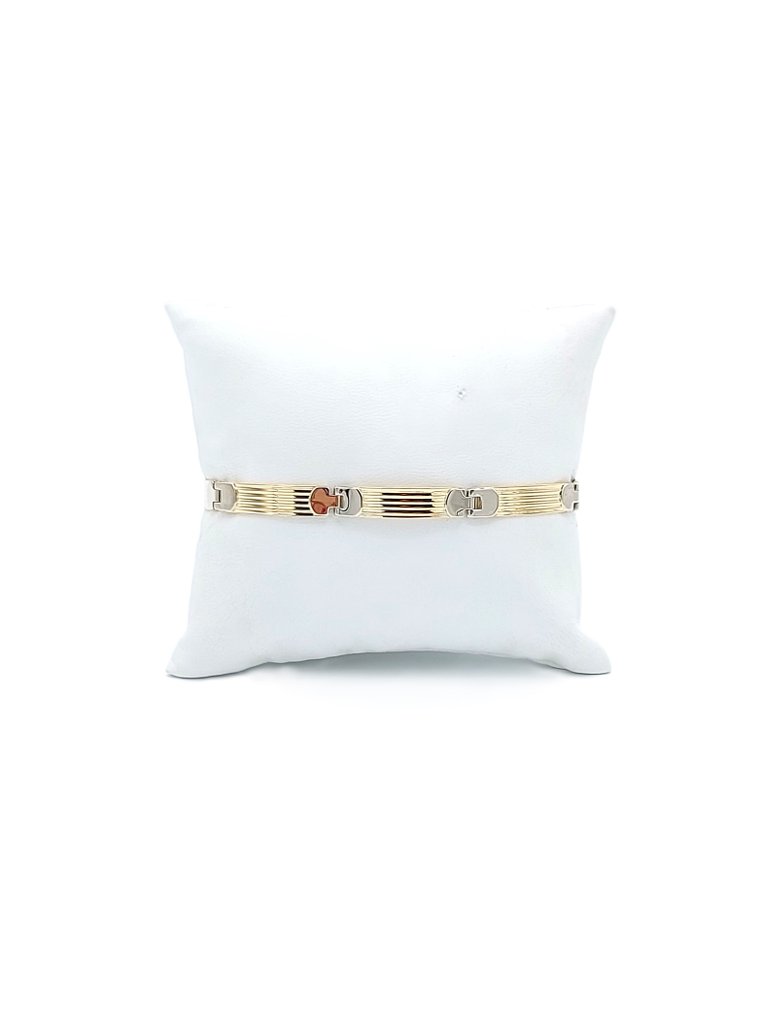 Βραχιόλι - 18 καράτια Κίτρινο χρυσό, Λευκός χρυσός #2.1