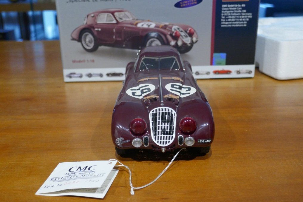 CMC 1:18 - Modelsæt - Alfa Romeo 8C 2900B Speciale Le Mans 1938 #1.0
