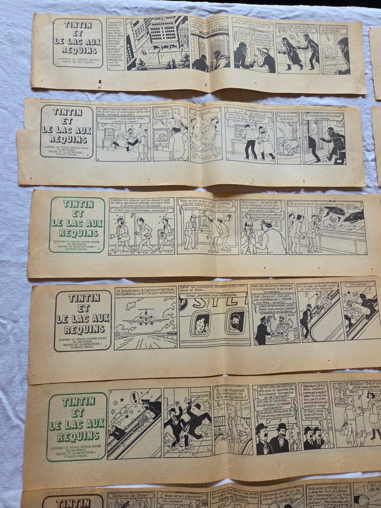 Tintin - Tintin et le lac aux requins - 68 strips - 1973 #2.1