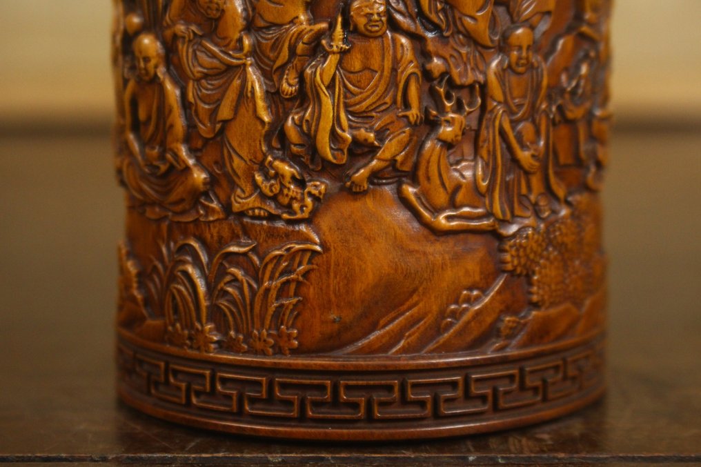 Boxwood Carved Eighteen Arhats Brush pot - Ξύλο - Κίνα (χωρίς τιμή ασφαλείας) #4.3