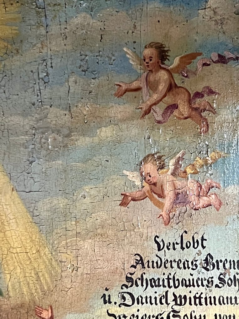 Γερμανική σχολή (XIX) - Ex-voto marial 1820 #4.3