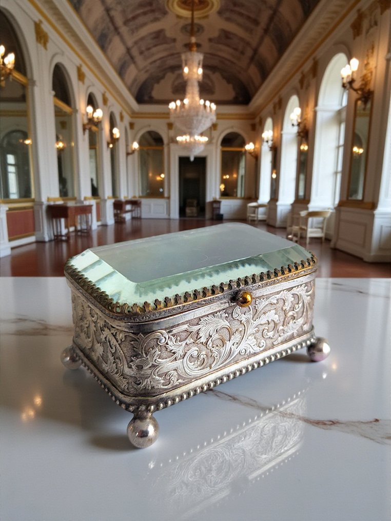 Κουτί κοσμημάτων - Κρύσταλλο, Ορείχαλκος - 1850-1900 - Ναπολέων Γ' #1.0