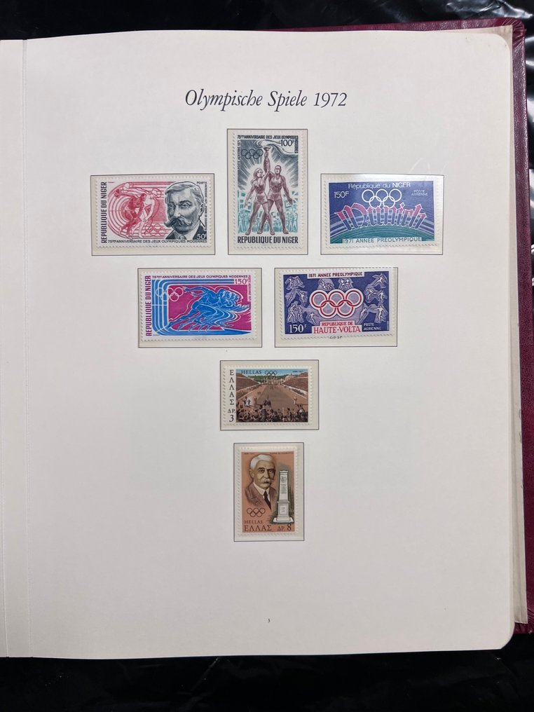 世界  - 奥运会收藏 + 漂亮的完整集邮册，世界多样性 #4.3