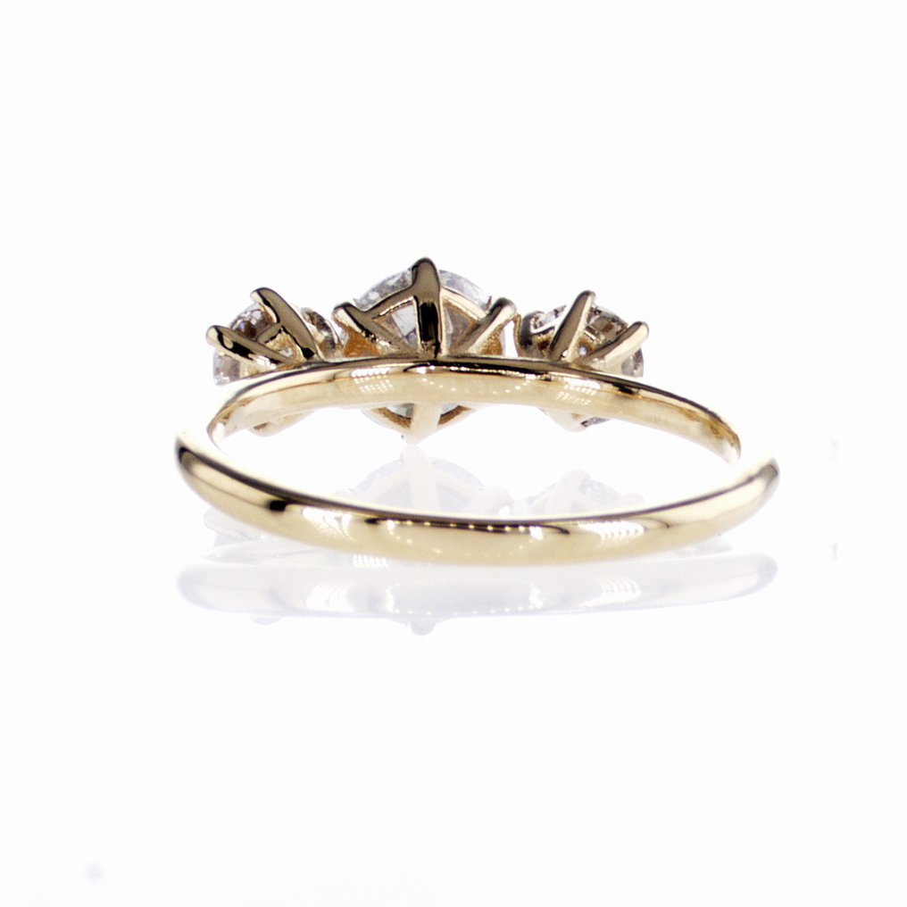 沒有保留價 - 訂婚戒指 - 14 克拉 黃金 -  1.35ct. tw. 鉆石 (天然) - 鉆石 #3.2