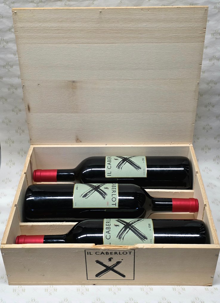 2001 Il Caberlot - #538, #539, #540 - Toscana DOCG - 3 Magnums (1.5L) #1.0