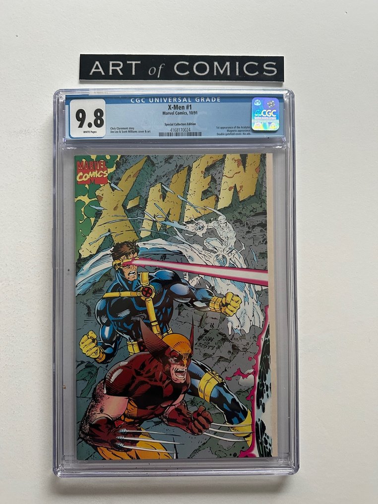X-Men #1 - Cover "E" Special Collectors Edition - Double Gatefold cover - CGC 9.8 - 1st Appearance Of The Acolytes - 1 Graded comic - Πρώτη έκδοση - 1991 #1.0