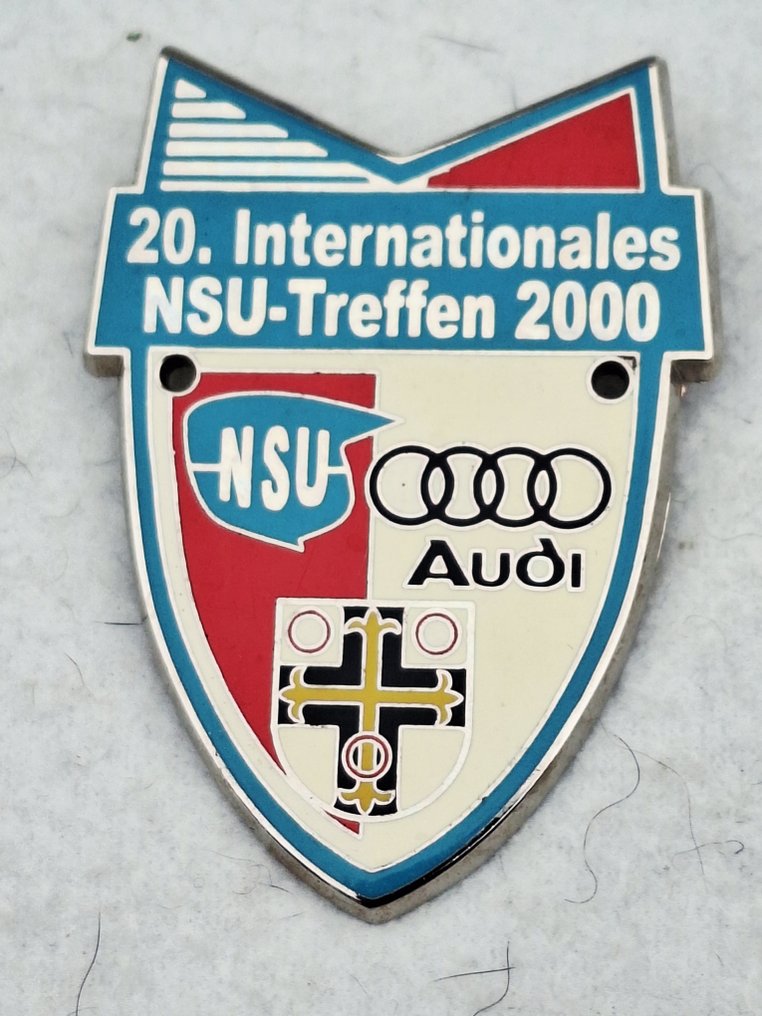 NSU / Audi - 吉祥物 - 20. Internationales NSU-Treffen - 金属上的搪瓷 #1.0