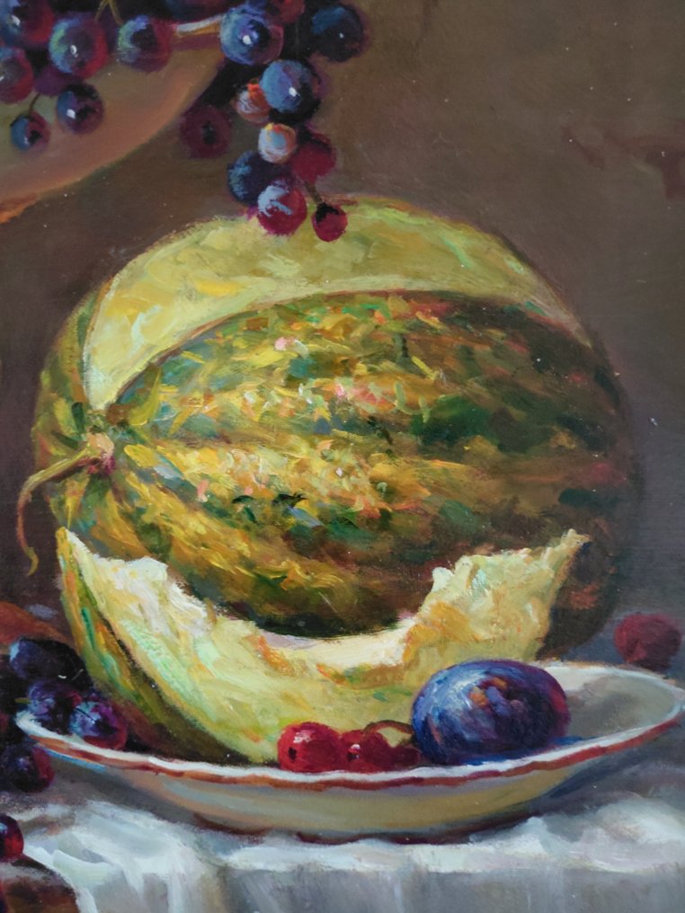 Valeri Hukalenko (1966) - Still life with melon #4.3