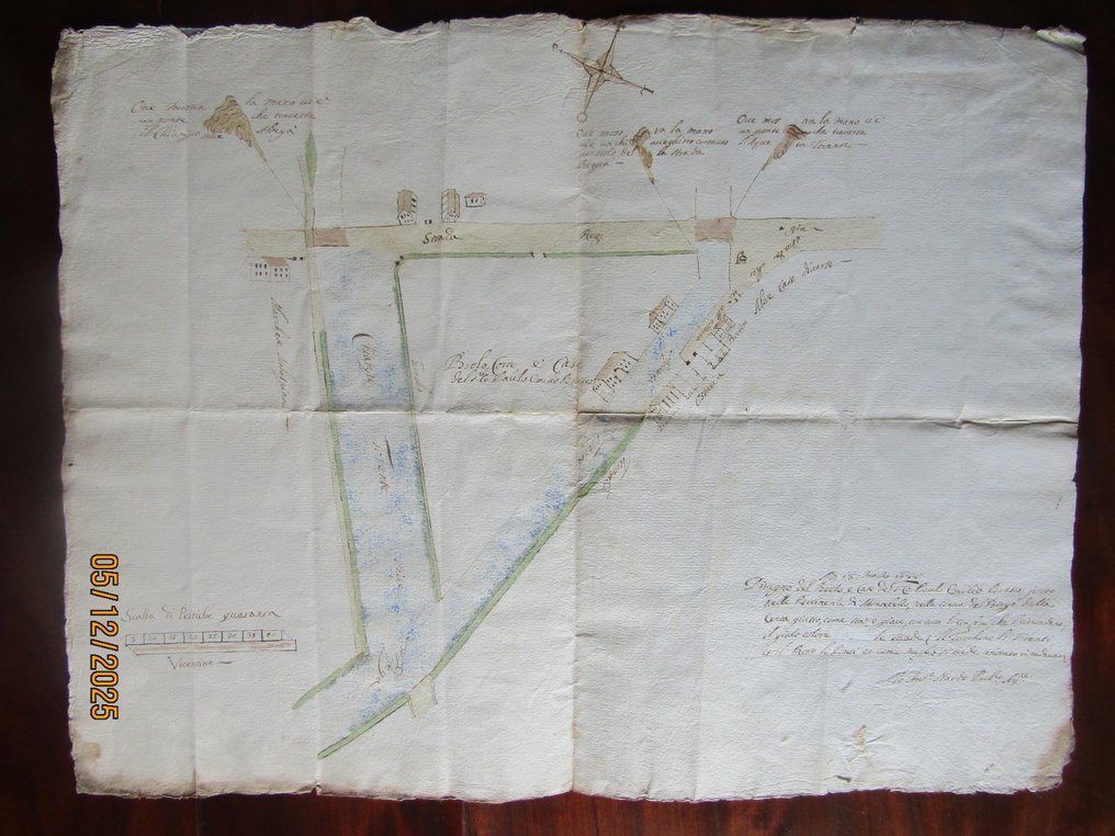 anonimo - Cabreo acquerellato secolo XVII Montebello vicentino Vicenza - 1688 #1.0