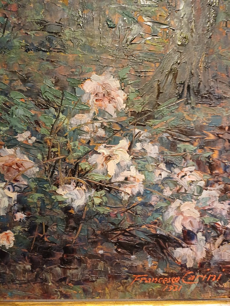 Francesco Carini (1883-1959) - Il roseto a Caspoggio #4.3