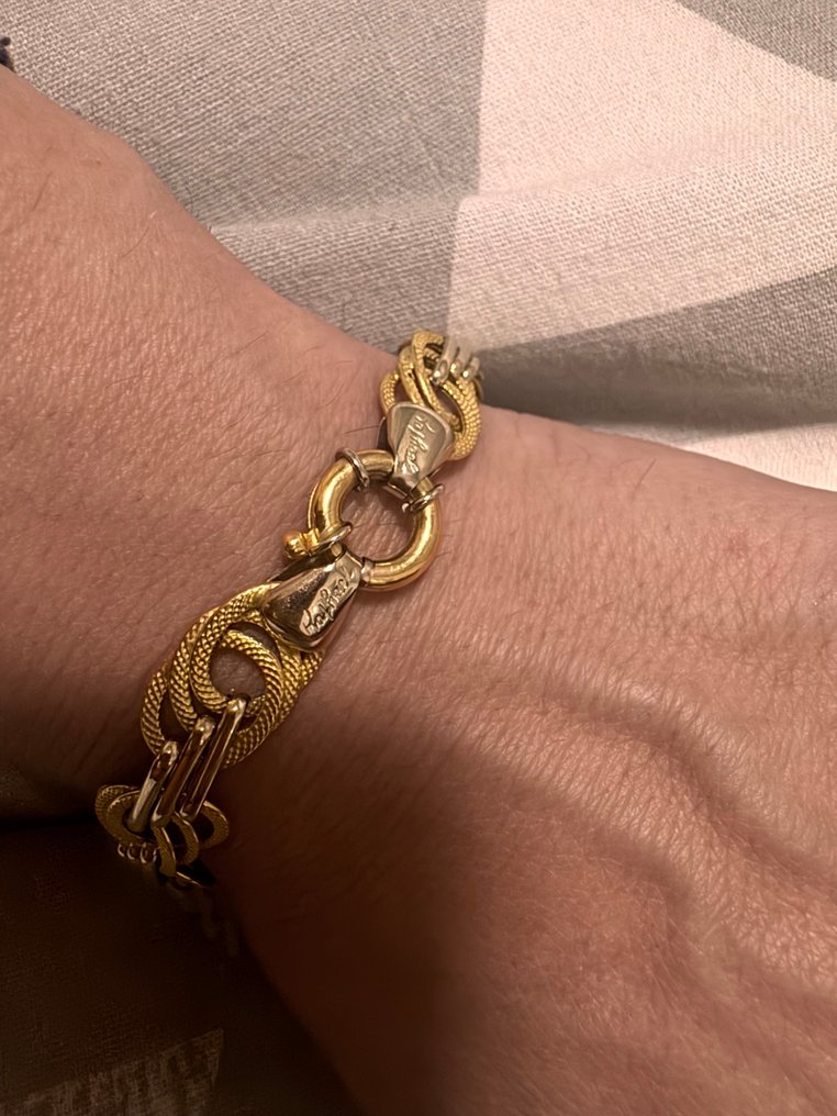 Schakelarmband - 18 karaat Geel goud #4.3