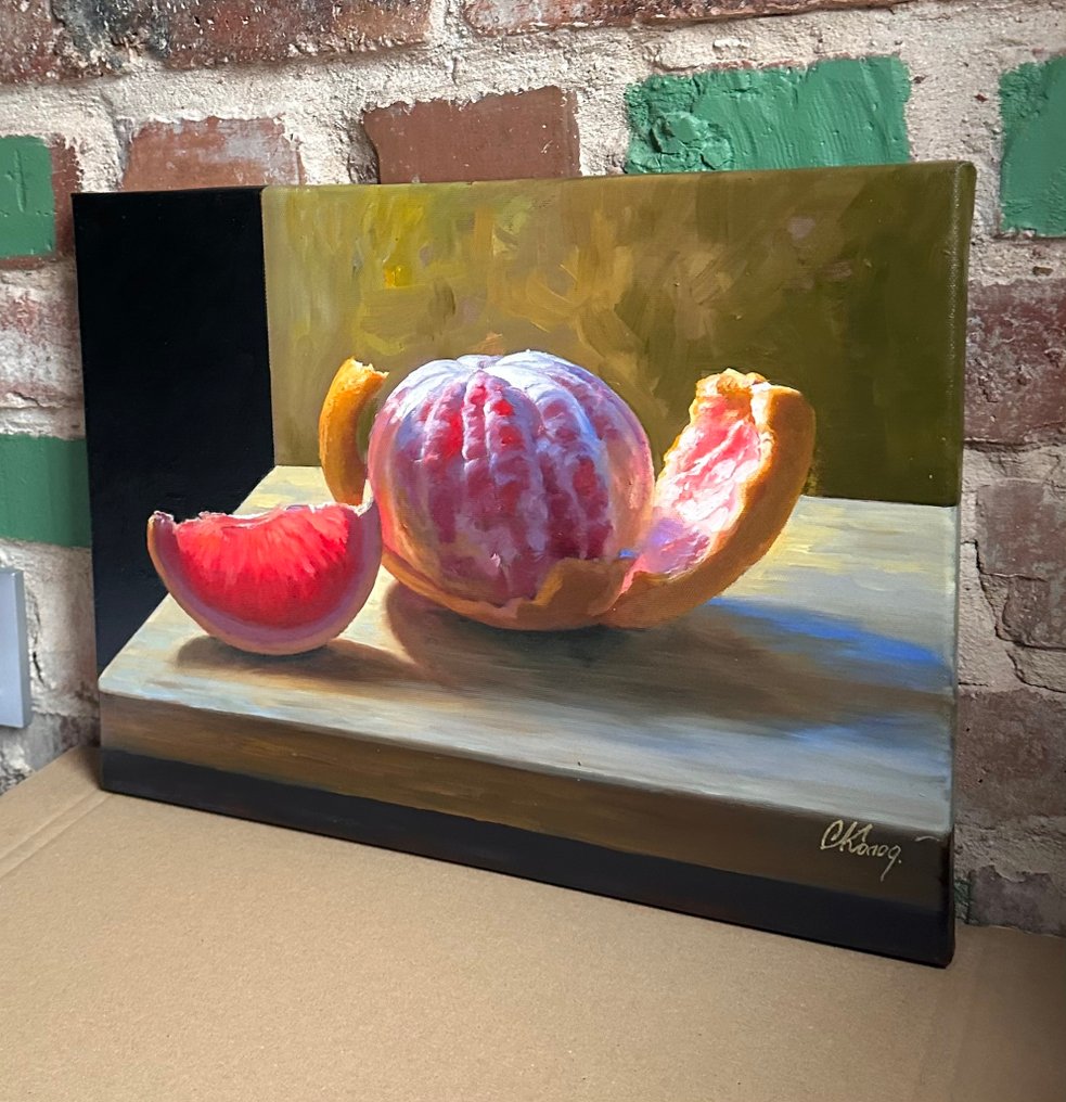 Sergey Kolodyazhniy (XX-XXI) - Still life with grapefruit #3.2