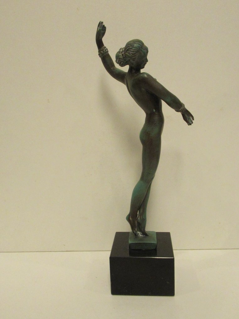 Guerbe - Le Verrier - Γλυπτό, La Bohème - 28 cm - Λευκό μέταλλο - 1940 #3.2