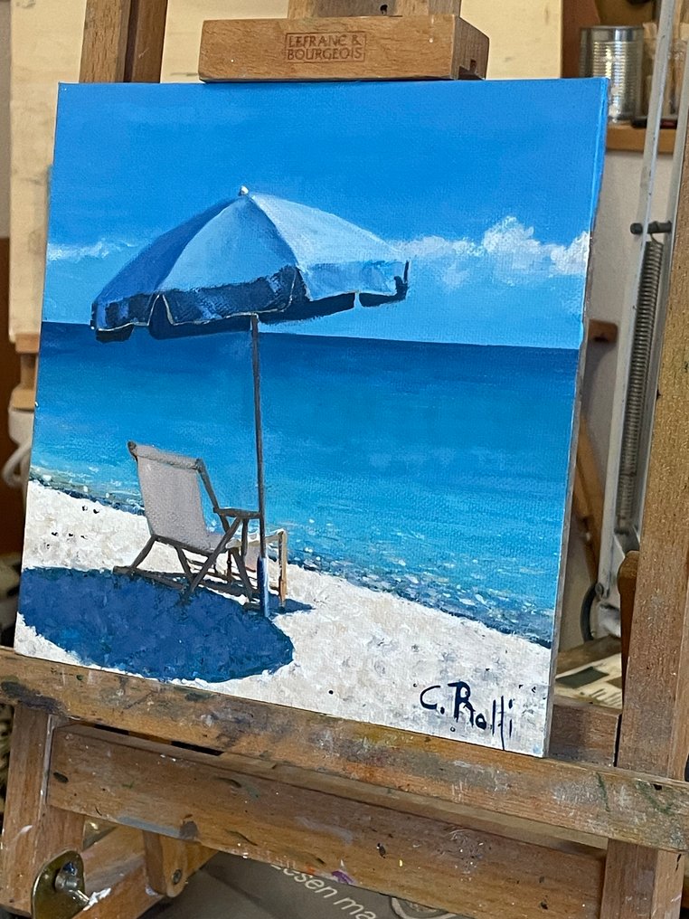 Claudio Rolfi (1960) - Ombrellone blu #1.0