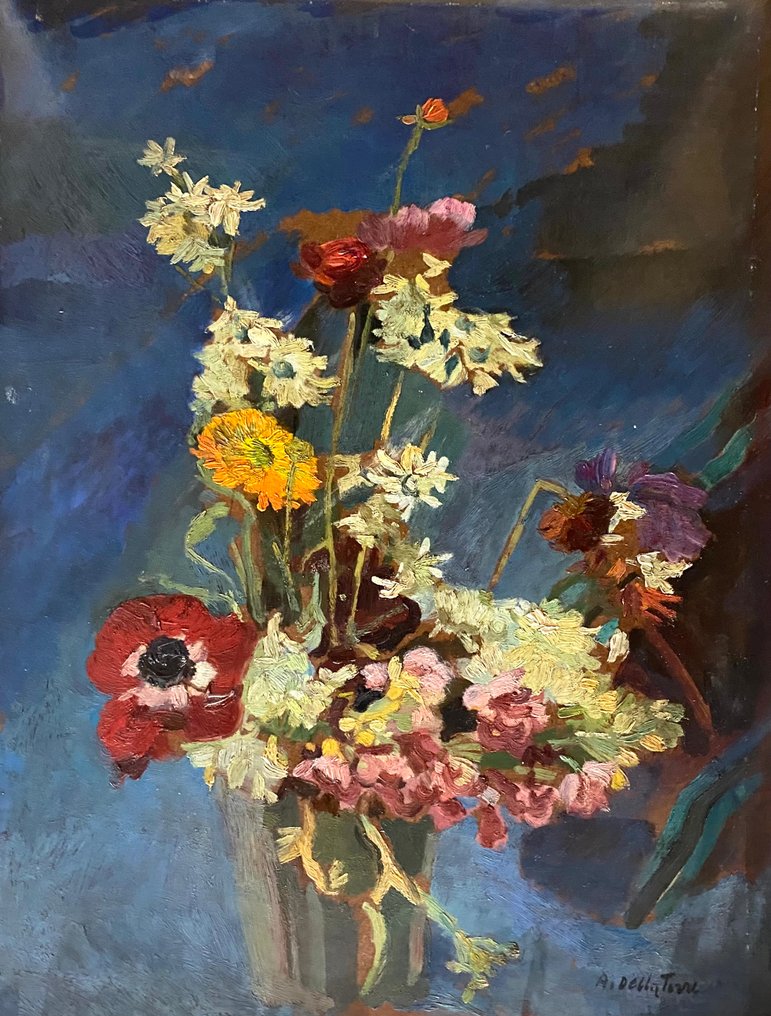 Angelo Della Torre (1903-c.2000) - Vaso di Fiori #1.0